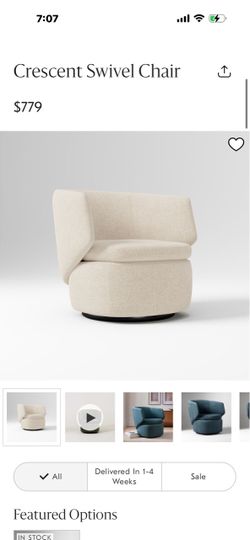 Pair of West Elm Dove gray Barrel Swivel Accent Chairs