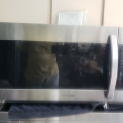 Samsung,  Over The Range Microwave, Model # ME19R7041FS,StainLess Steel, 1.9 Cubic Feet