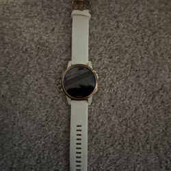 Garmin Fenix 5S GPS Smartwatch – White/Rose Gold – Works Great