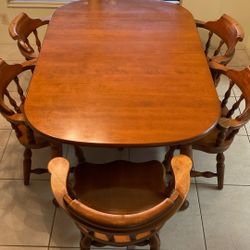 Solid maple dining room table