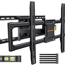Perlegear UL-Listed Full Motion TV Wall Mount for 42-90 Inch TVs