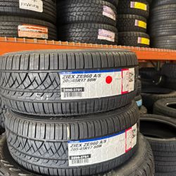 205/45R17 Falken Ziex ZE960 A/S – Brand New Tire Set (4)