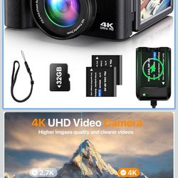 4K Digital Camera for Photography Auto-Focus Vlogging Camera