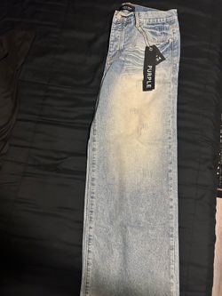 Baggy purple jeans