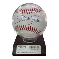 Pete Rose PSA Signed Baseball