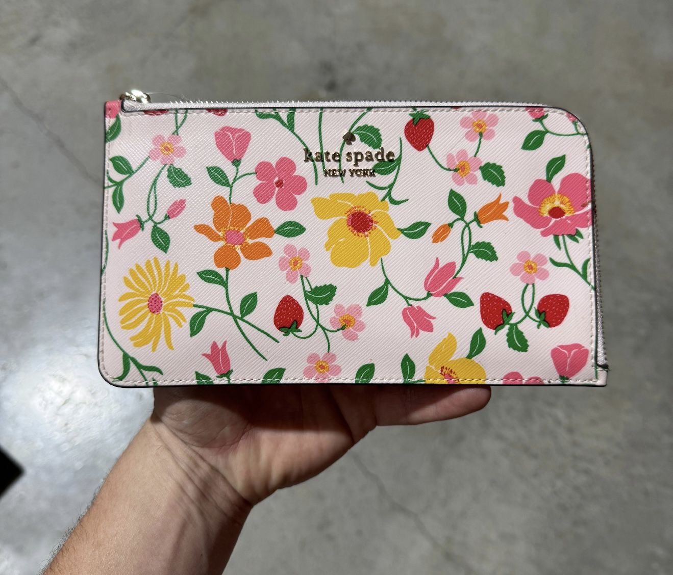Kate Spade Strawberry/Floral Wristlet