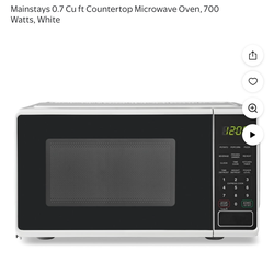 Mainstay microwave purchased brand new