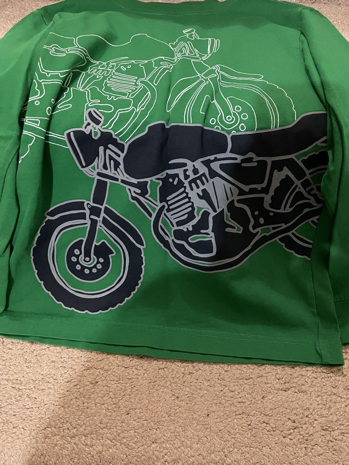 New Motorcycle Shirt Size Med 7-8 Gymboree