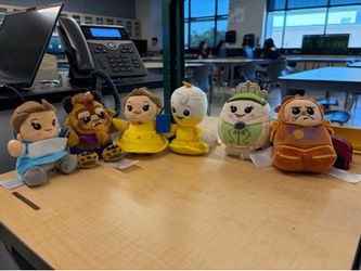 Disney wishables beauty and the beast complete set