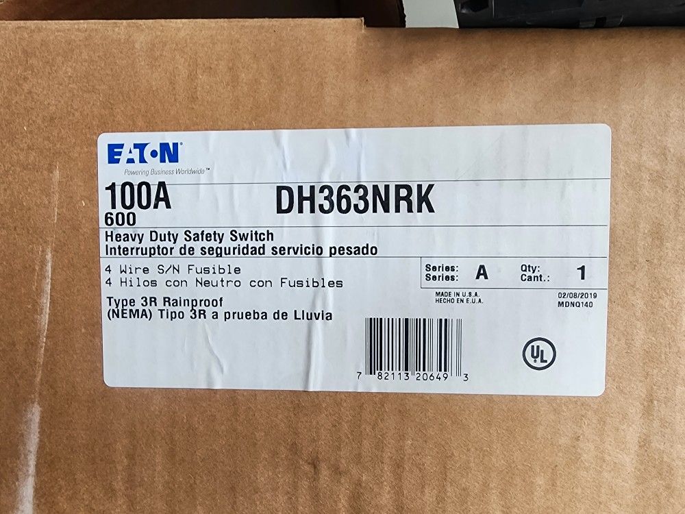 EATON Disconnects 30A/60A/100A