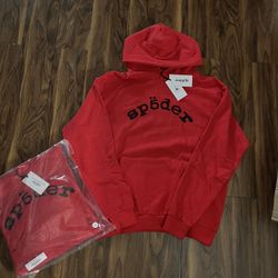 Vvs Spider Hoodie Red 