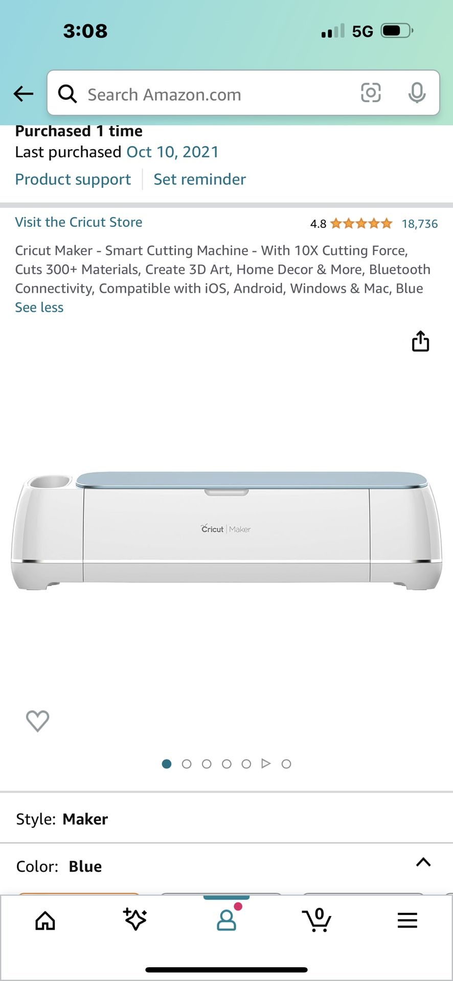 Cricut Blue