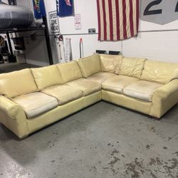 Leather couch 
