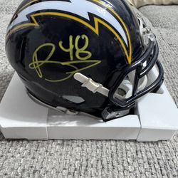 Alvin "Bud" Dupree Jr Signed LA Chargers Riddell Mini Helmet - Beckett Coa