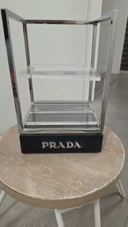 Prada retail acrylic display