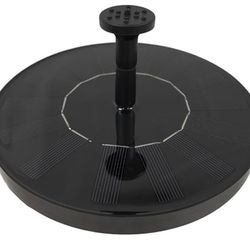 Wild Bird Lover’s Solar Powered Bird Bath Fountains, 4 Pack – Floating 6.5" Solar Pumps with 5 Spray Heads Each, Gold & Black Finish, Eco-Friendly Out