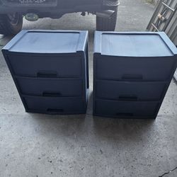 Plastic Storage 3 Drawer 