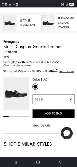 Brand New Ferragamo Caspain Black Loafers