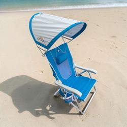 GCI Outdoor Sunshade Backpack Beach Chair, Like New. Retails $90