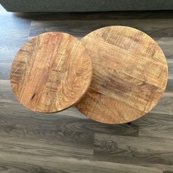 Wood & Metal Coffee Table -multi level