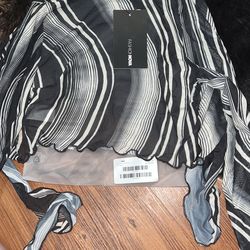 Fashion Nova 2 Piece Set Candy Swirl Mesh Skirt - Size XS