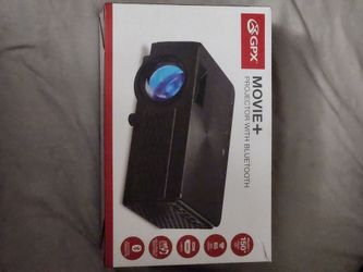 GPX movie + projector w/Bluetooth with 14ft outdoor inflatable screen.
