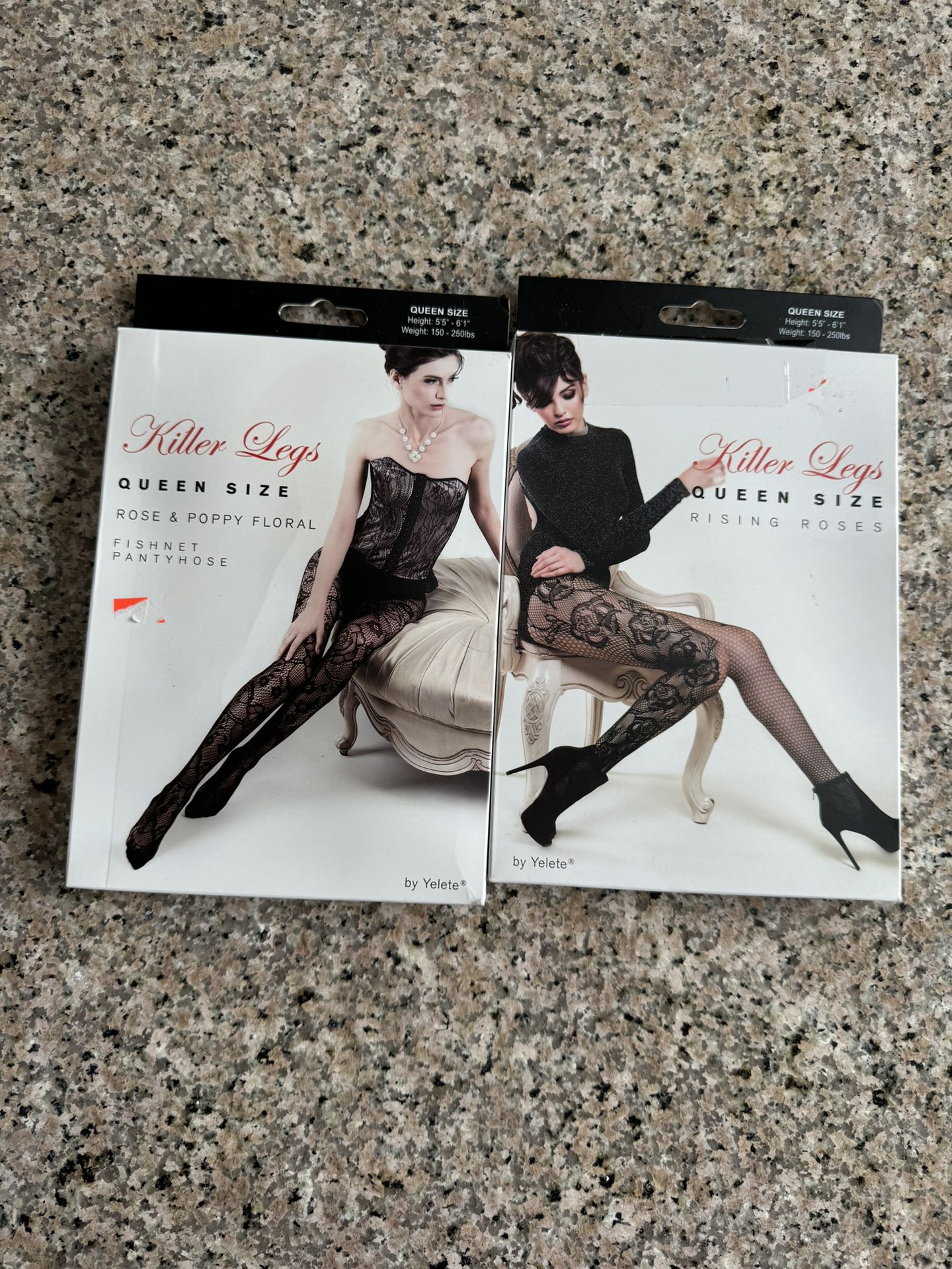 Killer Legs By Yelete Fishnet Pantyhose Bunch Of Posies Queen Size  New