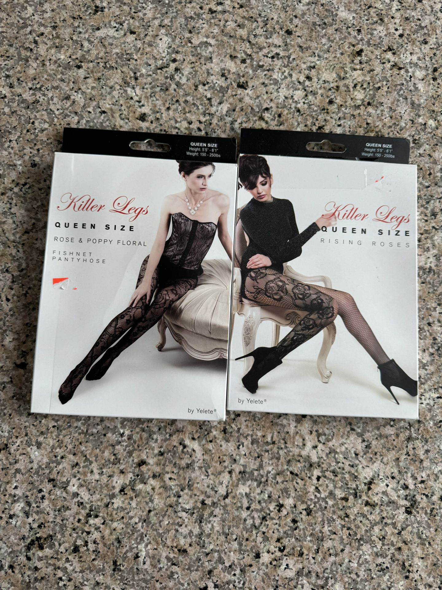Killer Legs By Yelete Fishnet Pantyhose Bunch Of Posies Queen Size New