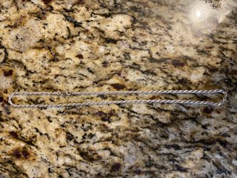 Men’s sterling silver rope chain