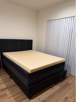 Black Queen size bed + 3 dressers