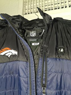 Action-Heat  Heated Denver Broncos On the field Sideline Jacket