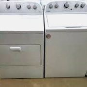Large GE Electric Laundry Set