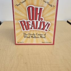 Oh Really Whats It To Ya Biard Game 2010new