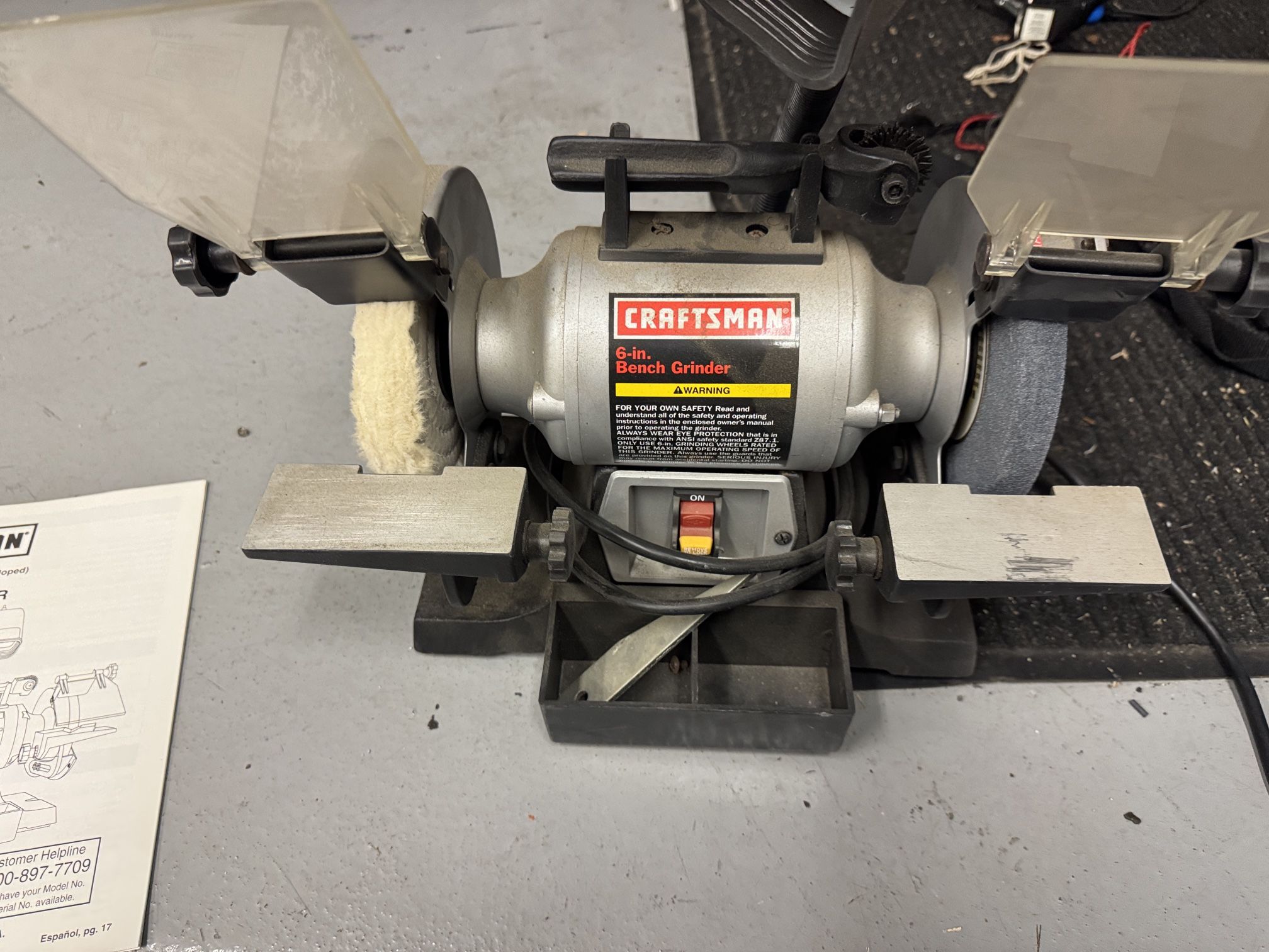 Bench Grinder Craftsman 6 Inch