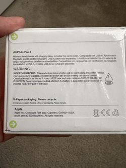AirPod pro 3’s (ANC)