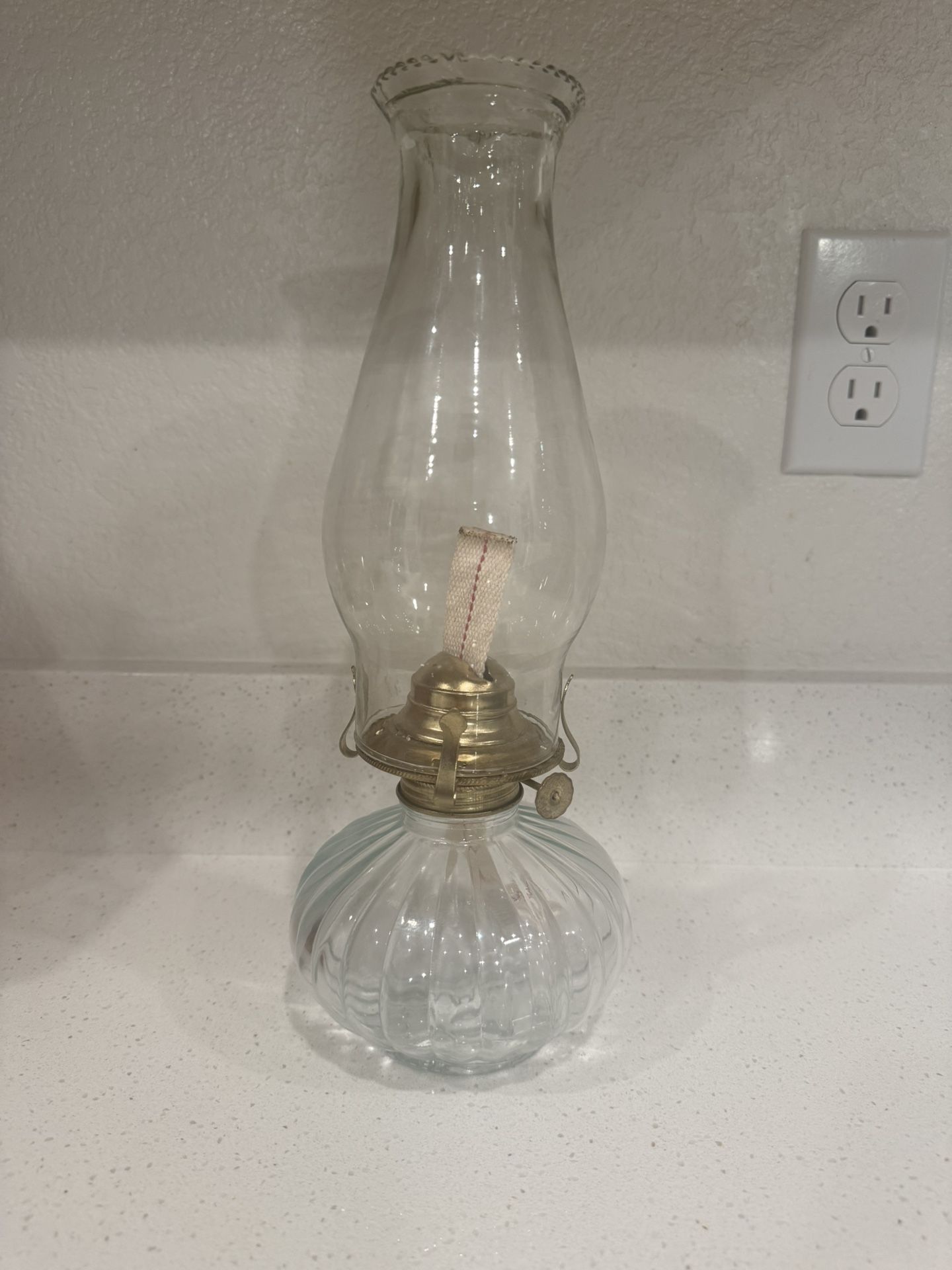Vintage Golden Globe Kerosene Lamp