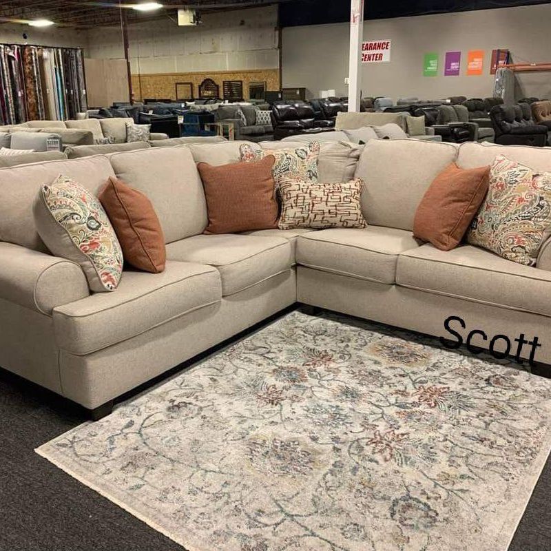 New Amici Linen Sectional Free Delivery 2 PIECE for Sale in