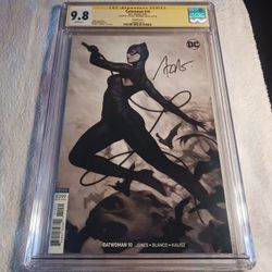CGC 9.8 Catwoman #10 Signed by Stanley "Artgerm" Lau Artgerm Comic