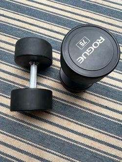 Rogue 75 lb Urethane dumbbell pair