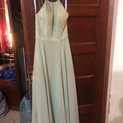 Sage green gown/dress