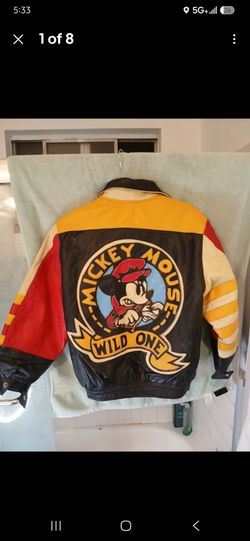 Mickey Mouse Wild One Leather Jacket