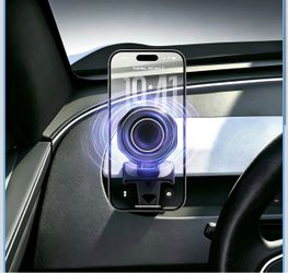 Tesla MagSafe Phone Mount, Air Vent Tesla Phone Holder Only for 2025+ Model Y (Juniper) & 2024+Model 3 (Highland), Clip‑On Tesla Model Y/3 Phone Mount