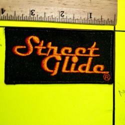 Harley-Davidson "Street Glide" Sew-on Patch, Size: 4" x 2".