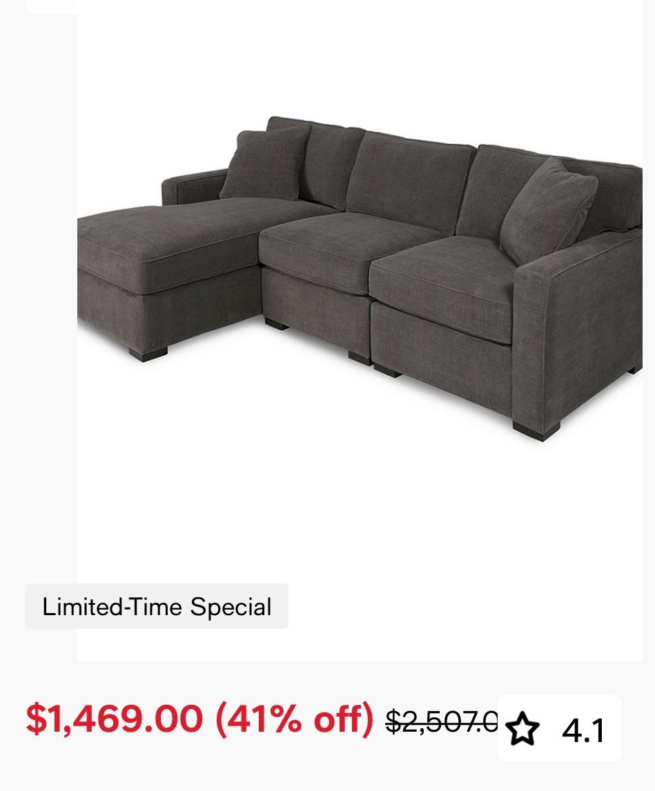 Free - Chaise Sectional Sofa