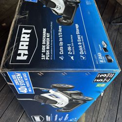 HART 40-Volt Cordless 18-inch Push Mower Kit, (1) 6Ah Lithium-Ion Battery, (1) Battery Charger