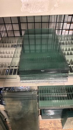 12” x 24” glass good for shelves