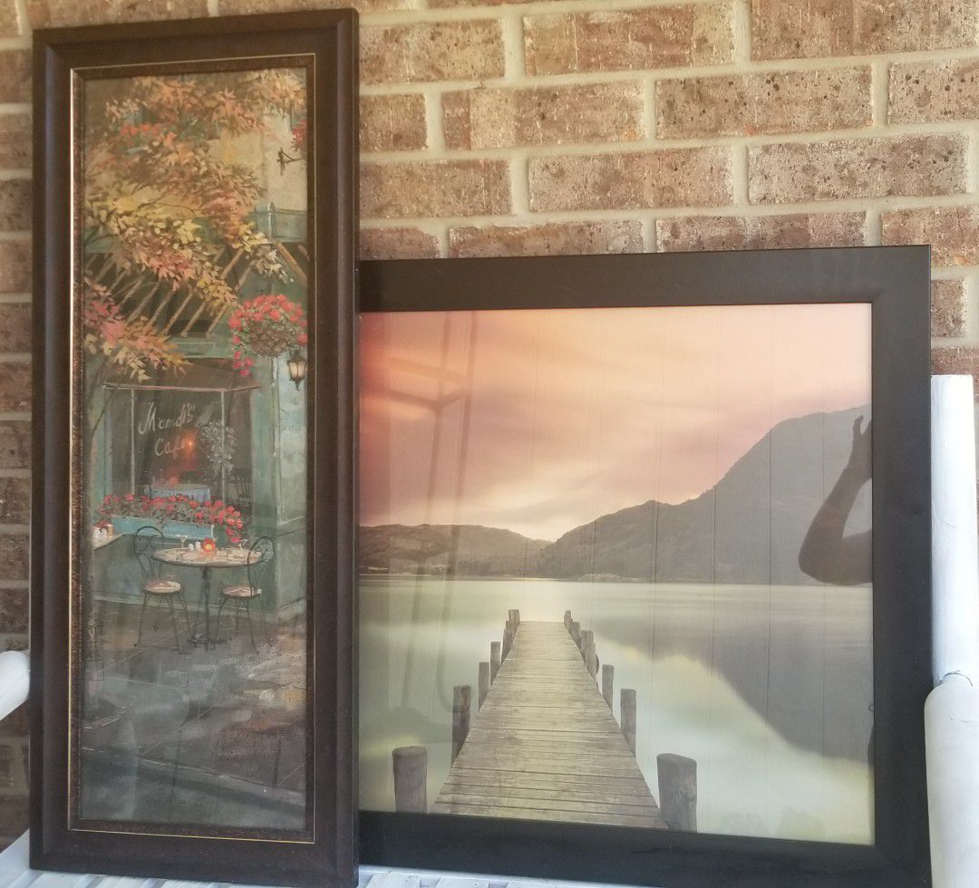 2 Large Picture Frames