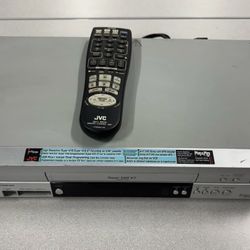 JVC Super VHS ET S-VHS VCR Plus Hi-Fi HR-S5912U – Rare Model – Fully Tested – Remote & Cables Included