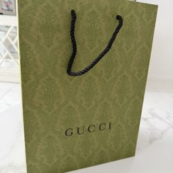 Paper Bag Gucci 10x14x5 Inches 