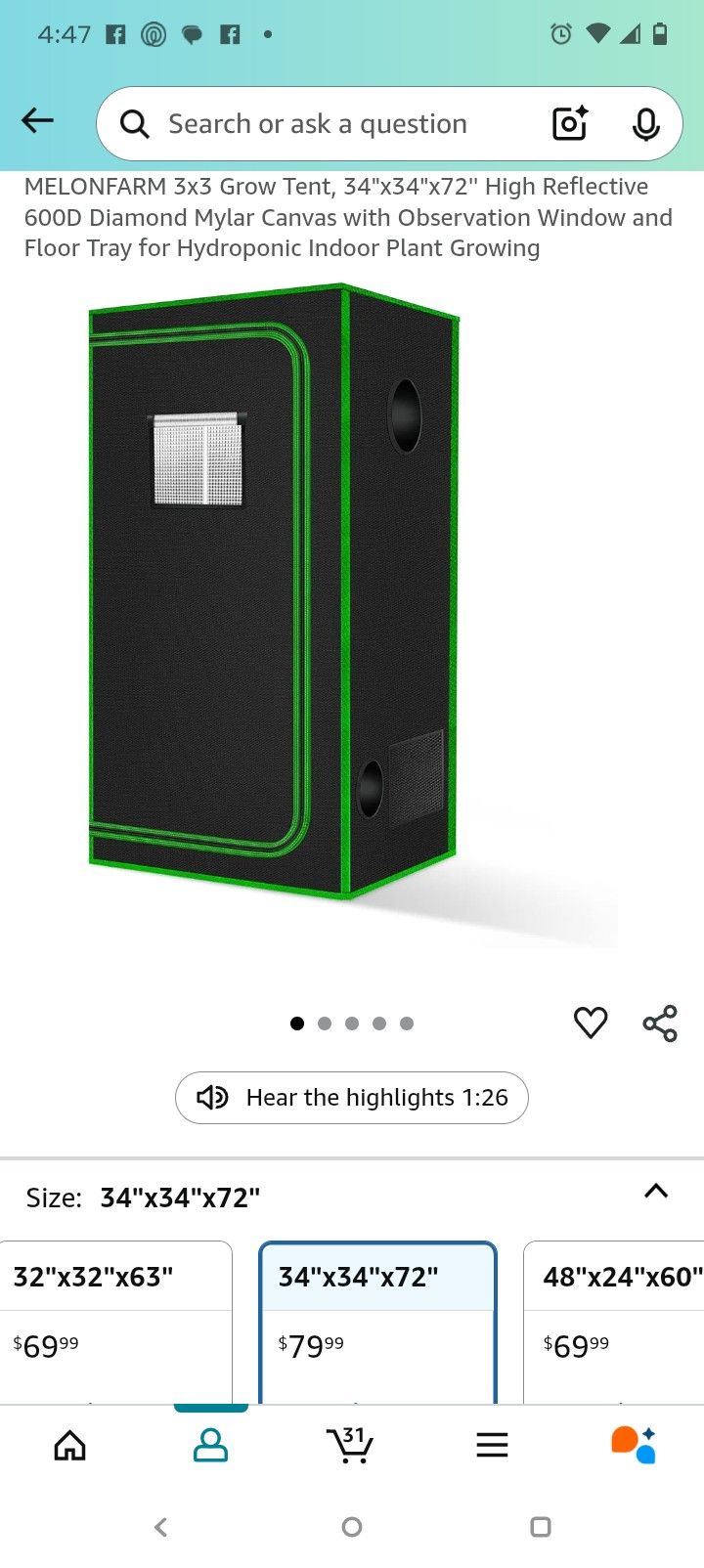 3x3 Grow Tent